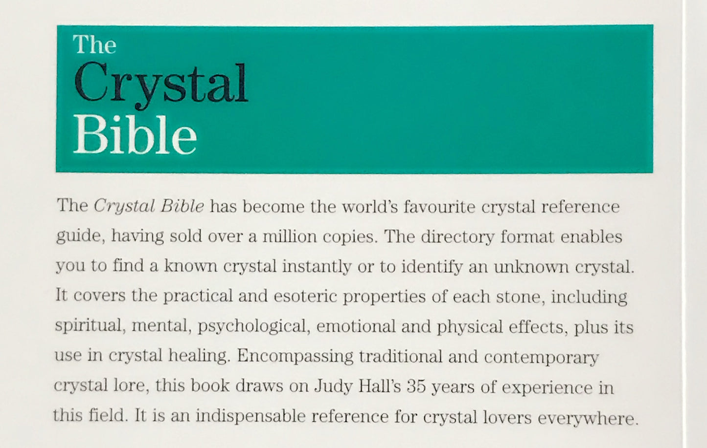 The Crystal Bible